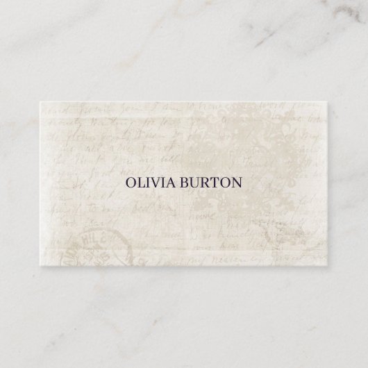Carte de visite texture de fond de style simple (Devant)