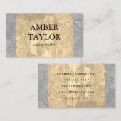 Carte De Visite Texture de granit à deux tons (Devant / Derrière)