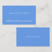 Carte De Visite Texture de grès bleu élégant professionnel (Devant / Derrière)