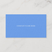 Carte De Visite Texture de grès bleu élégant professionnel (Dos)