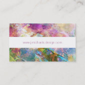 Carte De Visite texture de gris Abstrait avec peinture d'aquarelle (Dos)