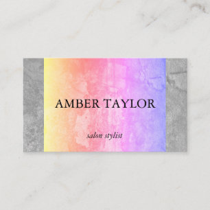 Carte De Visite Texture de Grunge Colorée Deux Tons