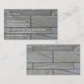 Carte De Visite Texture De La Tuile Mur De Pierre Empilée (Devant / Derrière)