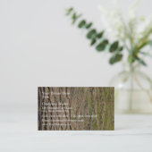 Carte De Visite Texture de l'écorce d'arbre (Debout devant)