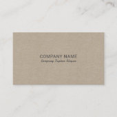 Carte De Visite Texture de lin naturel (Devant)