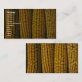 Carte De Visite Texture de maïs (Devant / Derrière)