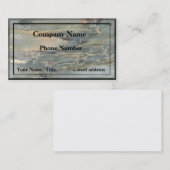 Carte De Visite Texture de marbre bleu (Devant / Derrière)