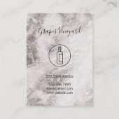 Carte De Visite Texture de marbre de vin (Dos)
