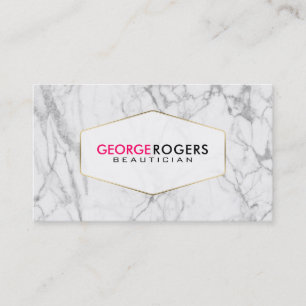 Carte De Visite Texture de marbre gris moderne