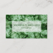 Carte De Visite Texture de marbre vert (Devant)