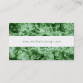 Carte De Visite Texture de marbre verte (Dos)