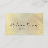 Carte De Visite Texture de Parties scintillant en pierre d'or (Devant)