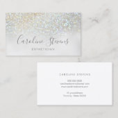 Carte De Visite texture de parties scintillant FAUX (Devant / Derrière)