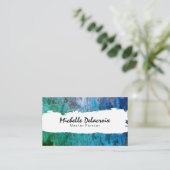 Carte De Visite Texture de peinture | Artistique (Debout devant)