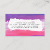 Carte De Visite Texture de peinture | Brise-brousse artistique (Dos)