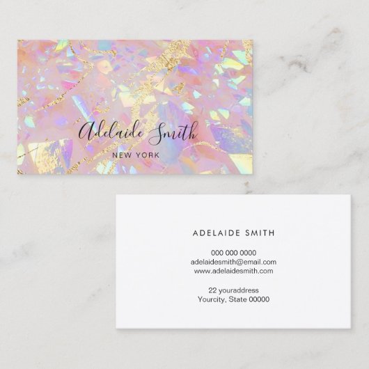 Carte De Visite texture de pierre abstraite (Devant / Derrière)