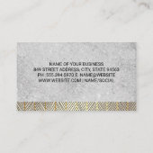 Carte De Visite Texture de pierre | Lux Motif Trim (Dos)