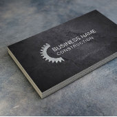 Carte De Visite Texture de Pierre noire professionnelle de constru