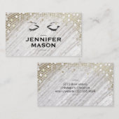 Carte De Visite Texture de pierre Séquin Accent Oeil Lashes (Devant / Derrière)