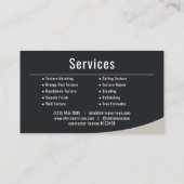 Carte De Visite Texture de placoplâtre professionnel (Dos)