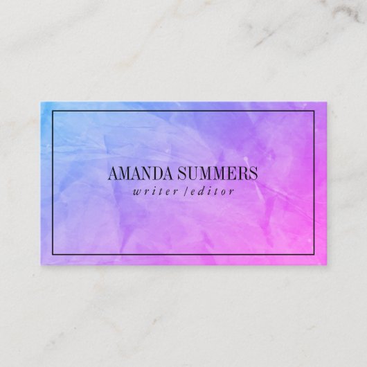 Carte De Visite Texture de rinçage (Devant)