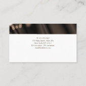 Carte De Visite Texture de soie de style de Bokeh. Texte (Dos)