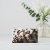 Carte De Visite Texture de soie de style de Bokeh. Texte (Debout devant)