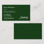 Carte De Visite Texture de sous-croissance feuillue - Vert foncé (Devant / Derrière)
