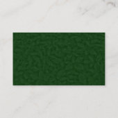 Carte De Visite Texture de sous-croissance feuillue - Vert foncé (Dos)