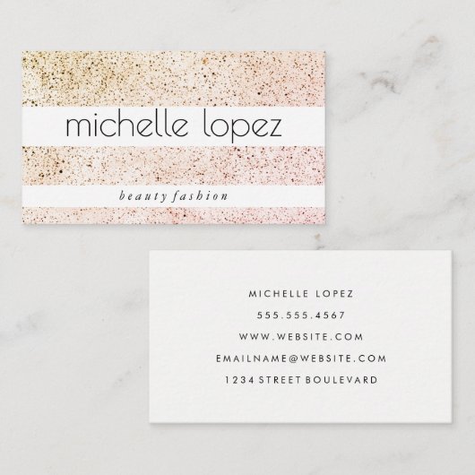 Carte De Visite Texture de spectre (Devant / Derrière)