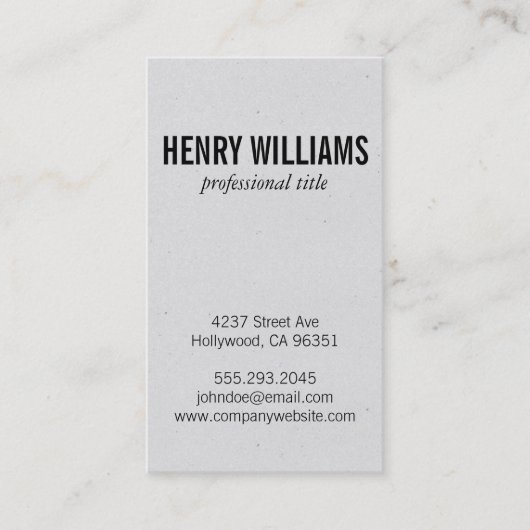 Carte De Visite Texture de spectre (verticale) (Devant)