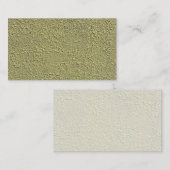Carte De Visite Texture de stuc jaune-vert (Devant / Derrière)