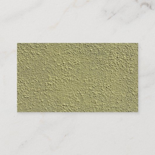 Carte De Visite Texture de stuc jaune-vert (Devant)