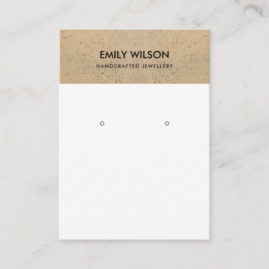 CARTE DE VISITE TEXTURE DE TEXTURE DE CÉRAMIQUE RUSTIQUE DE TERRAC (Devant)