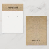 CARTE DE VISITE TEXTURE DE TEXTURE DE CÉRAMIQUE RUSTIQUE DE TERRAC (Devant / Derrière)