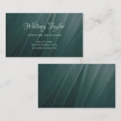 Carte De Visite Texture de Tulle turquoise (Devant / Derrière)