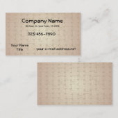 Carte De Visite Texture de vannerie (Devant / Derrière)