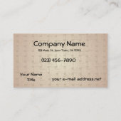 Carte De Visite Texture de vannerie (Devant)