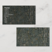 Carte De Visite Texture d'écorce d'arbre (Devant / Derrière)