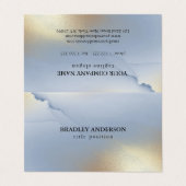 Carte De Visite Texture d'encre d'alcool (Extérieur déplié)