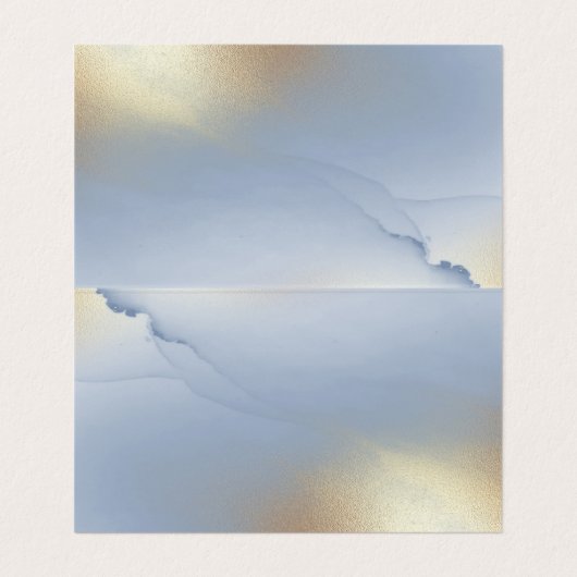 Carte De Visite Texture d'encre d'alcool (Intérieur déplié)