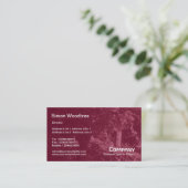 Carte De Visite Texture des arbres - Maroon de Crimson (Debout devant)