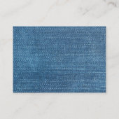 Carte De Visite texture des jeans (Dos)