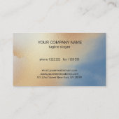 Carte De Visite Texture dorée brillante (Dos)