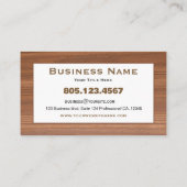 Carte De Visite Texture du bois (Dos)