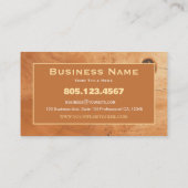 Carte De Visite Texture du bois de cendre (Dos)