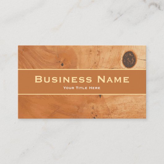 Carte De Visite Texture du bois de cendre (Devant)