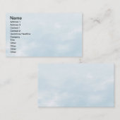 Carte De Visite Texture du ciel - bleu (Devant / Derrière)