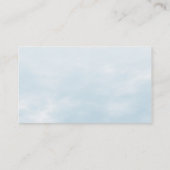 Carte De Visite Texture du ciel - bleu (Dos)