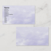 Carte De Visite Texture du ciel - bleu violet (Devant / Derrière)